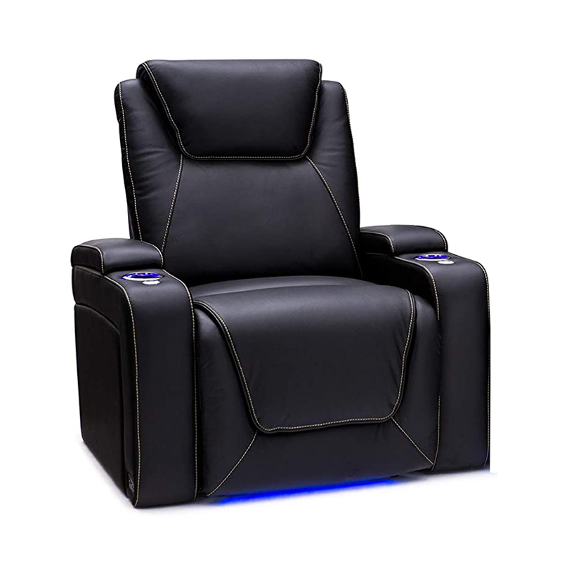 Tempat Duduk Teater Rumah  Power Recline - Powered Headrest and Lumbar - Cupholders - Arm Storage, Row of 3